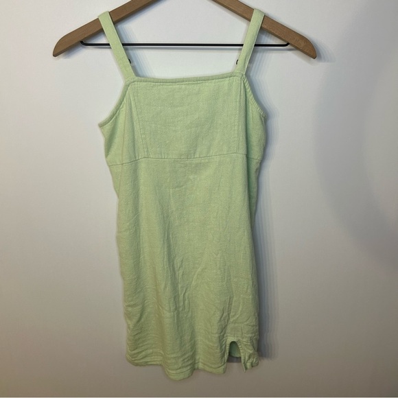 Abercrombie Kids Mint Green Sleeveless Fully Lined Linen Sheath Dress Size 11/12 - Picture 2 of 9